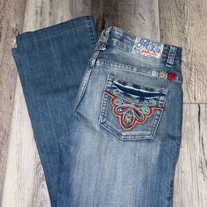 Stylish Women's Straight Leg Jeans - Blue